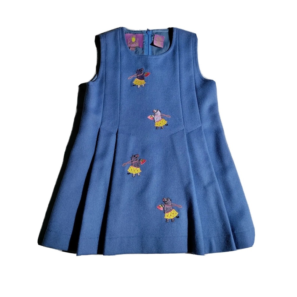 CJ Laing 3T Toddler dress with liner Hippos in Skirts Funny‎